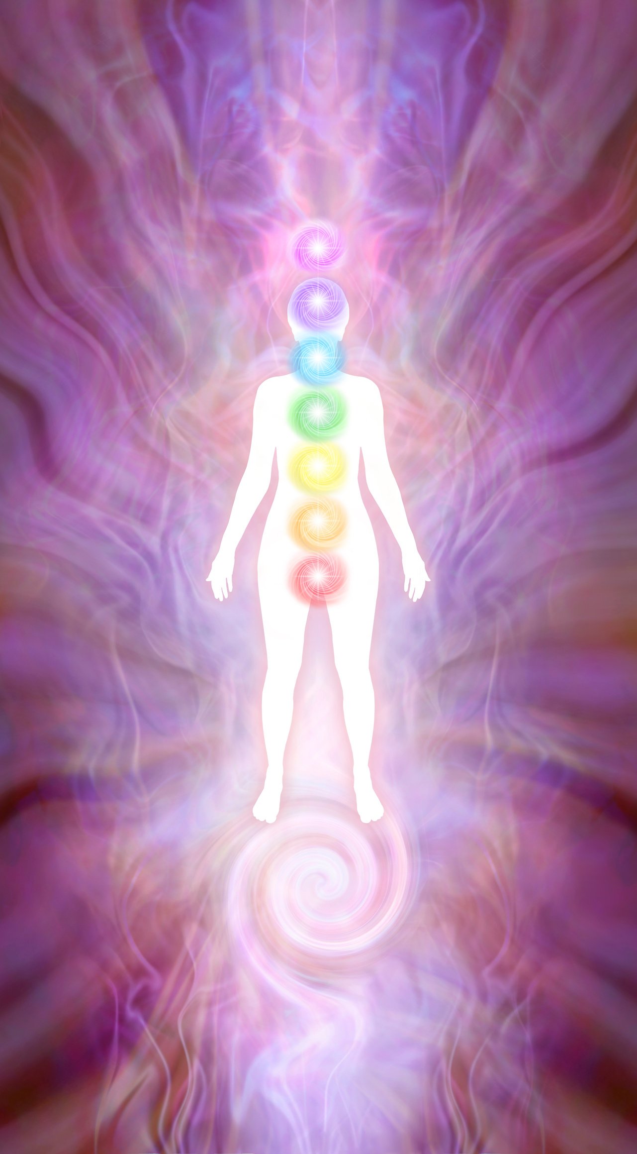 Kundalini Chakra Silhouette diagram